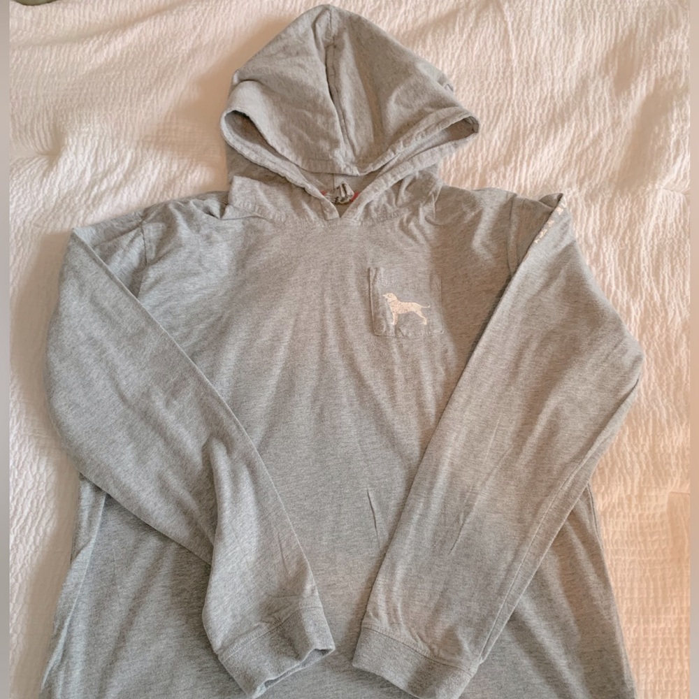 The Black Dog long sleeve hooded long sleeve T-shirt